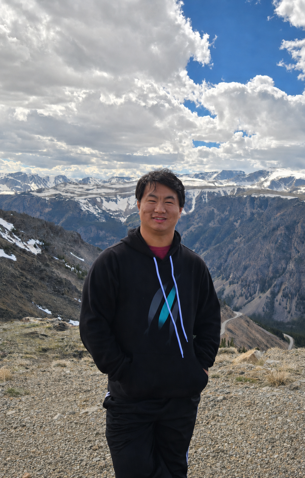 Josiah, the inspiration behind Third Horse Coffee, in the mountains